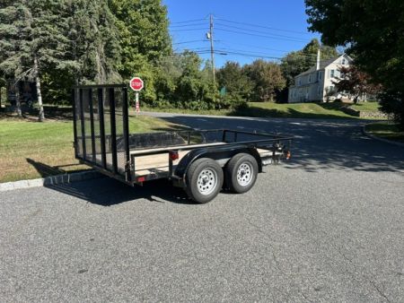 Used 2024 Premier Trailers Inc. Pre-Owned 6.5X12 Tandem Axle Utility Trailer
