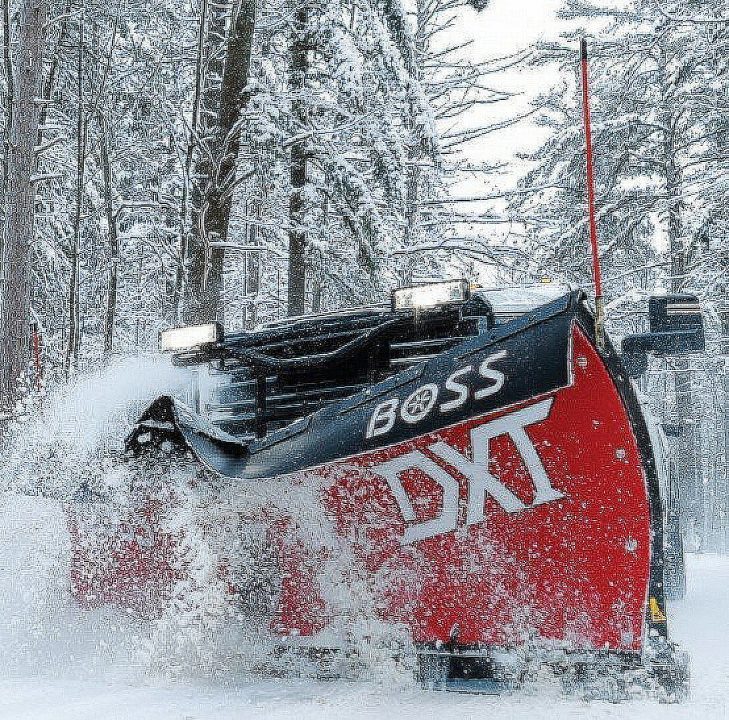 New DEMO * 2026 BOSS 10' DXT Steel V-Plow w/ COLD FRONT TECH - Dual Trip Edge