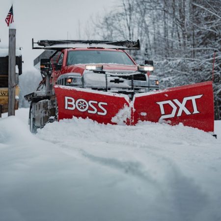 New DEMO * 2026 BOSS 10' DXT Steel V-Plow w/ COLD FRONT TECH - Dual Trip Edge