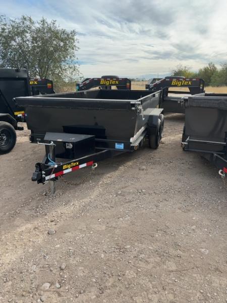 New 2027 Big Tex Trailers 7X14 DUMP TRAILER 14K WITH 2FT SIDES