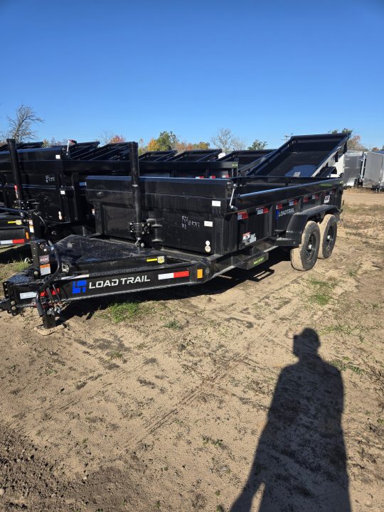 New 2027 Load Trail 83x14 dump low pro 2ft sides telescopic Dump Trailer