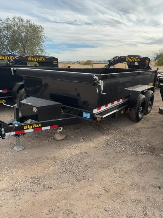 New 2027 Big Tex Trailers 7X14 DUMP TRAILER 14K WITH 2FT SIDES
