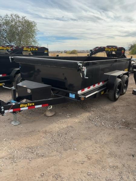 New 2027 Big Tex Trailers 7X14 DUMP TRAILER 14K WITH 2FT SIDES