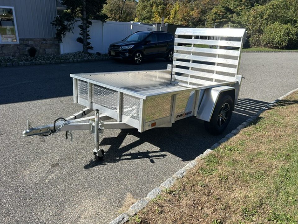 Used 2022 Sport Haven 5X8 All Aluminum Frame and Deck Utility Trailer