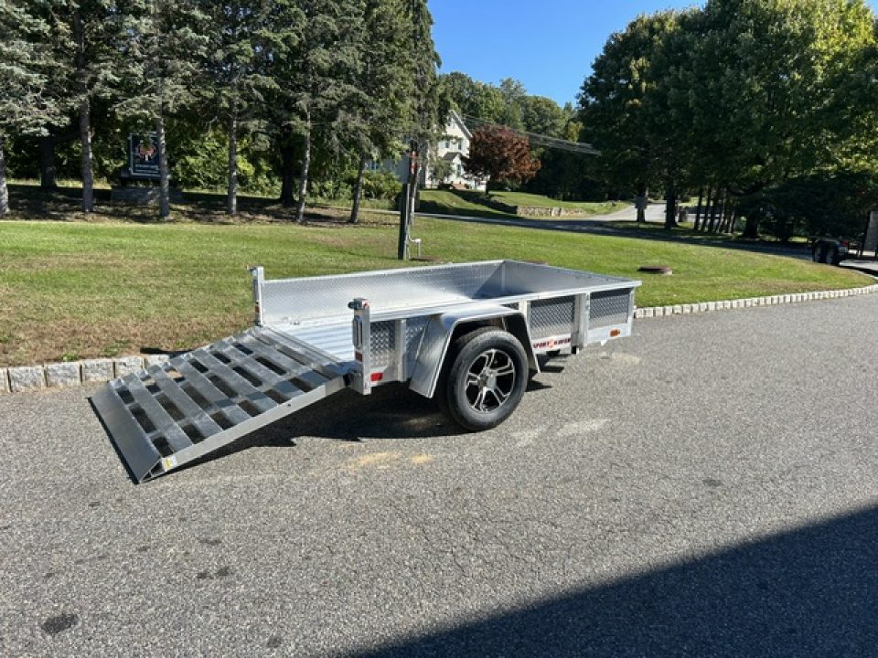 Used 2022 Sport Haven 5X8 All Aluminum Frame and Deck Utility Trailer