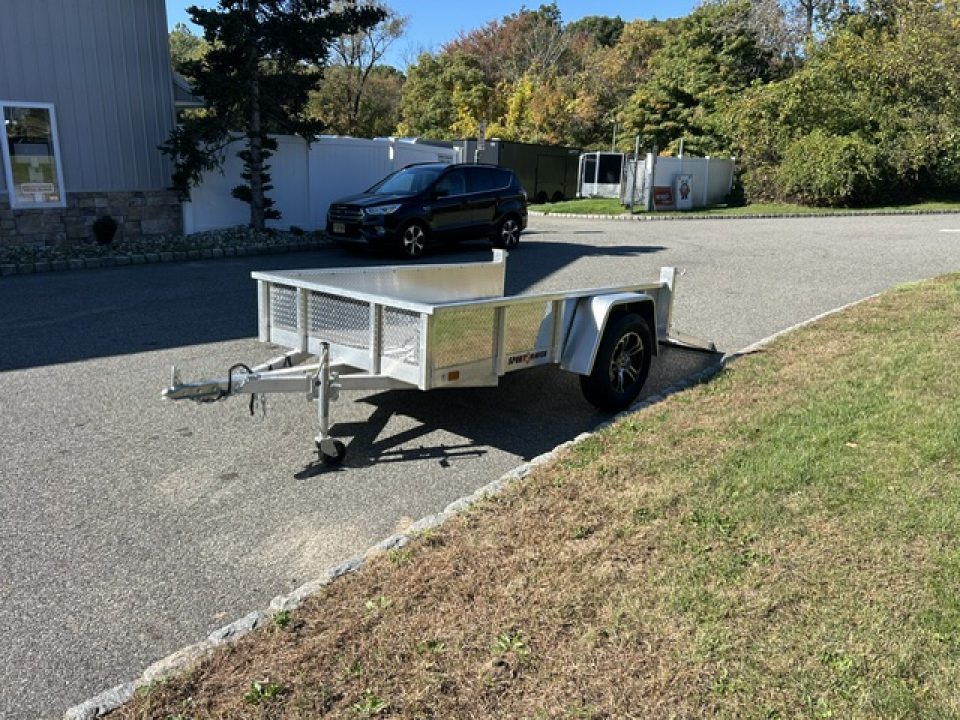 Used 2022 Sport Haven 5X8 All Aluminum Frame and Deck Utility Trailer