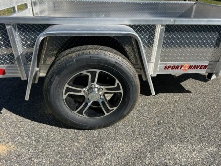 Used 2022 Sport Haven 5X8 All Aluminum Frame and Deck Utility Trailer