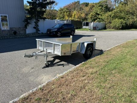 Used 2022 Sport Haven 5X8 All Aluminum Frame and Deck Utility Trailer