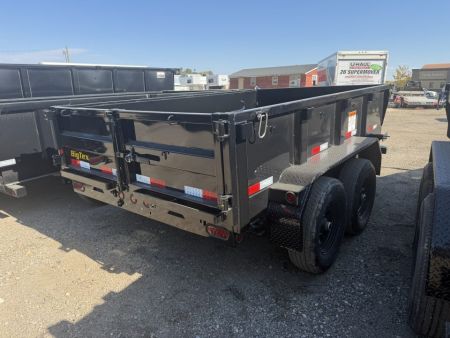 New 2027 Big Tex Trailers 6X10 TANDEM AXLE SINGLE RAM DUMP TRAILER 10K W/SLIDE IN RAMPS