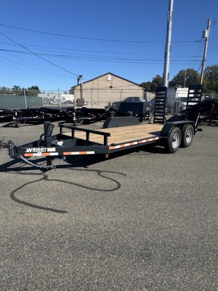 New 2027 Wright 83 X16' Equipment Trailer TORSION RUBBER RIDE SUSPENSION