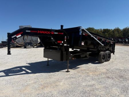 New 2027 MAXX-D 83 x 16 DSX TANDEM HD GN DUMP W/ 3' SIDES/ 7GA FLOOR/ 10GA SIDES/ SLIDE IN RAMPS/ HYDRO JACKS