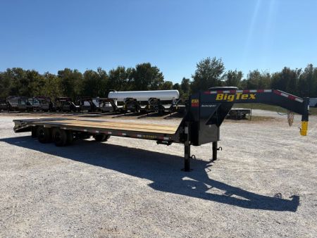 New 2027 Big Tex 102x30 Tandem 25.9K GN Flatbed w/ Mega Ramps, 2-Speed Jacks, & Load Lights
