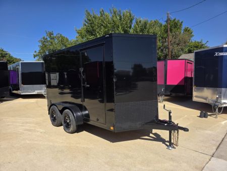 New 2027 New 6x12 TA Semi-Screwless Enclosed Trailer | Blackout | Spoiler Package | .08 Polycor | Dexter Axle | 1268