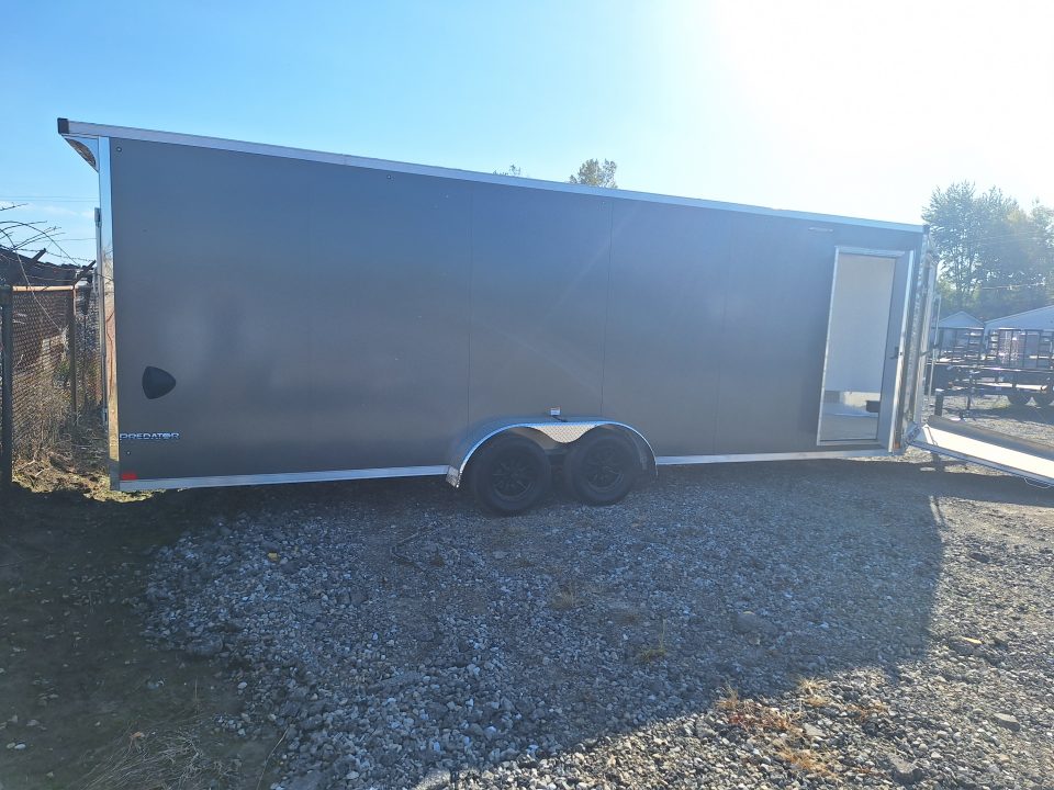 New 7x29 Stealth Trailers 4 place Snowmobile Trailer Aluminum PREMIUM