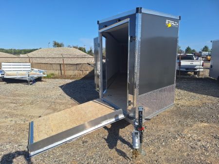 New 7x29 Stealth Trailers 4 place Snowmobile Trailer Aluminum PREMIUM