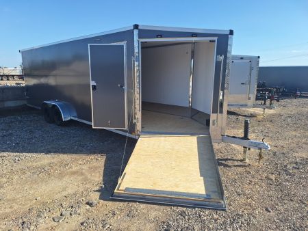 New 7x29 Stealth Trailers 4 place Snowmobile Trailer Aluminum PREMIUM
