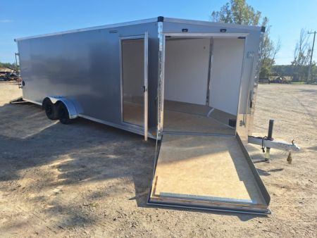 New 7x29 Stealth Trailers 4 place Snowmobile Trailer Aluminum PREMIUM