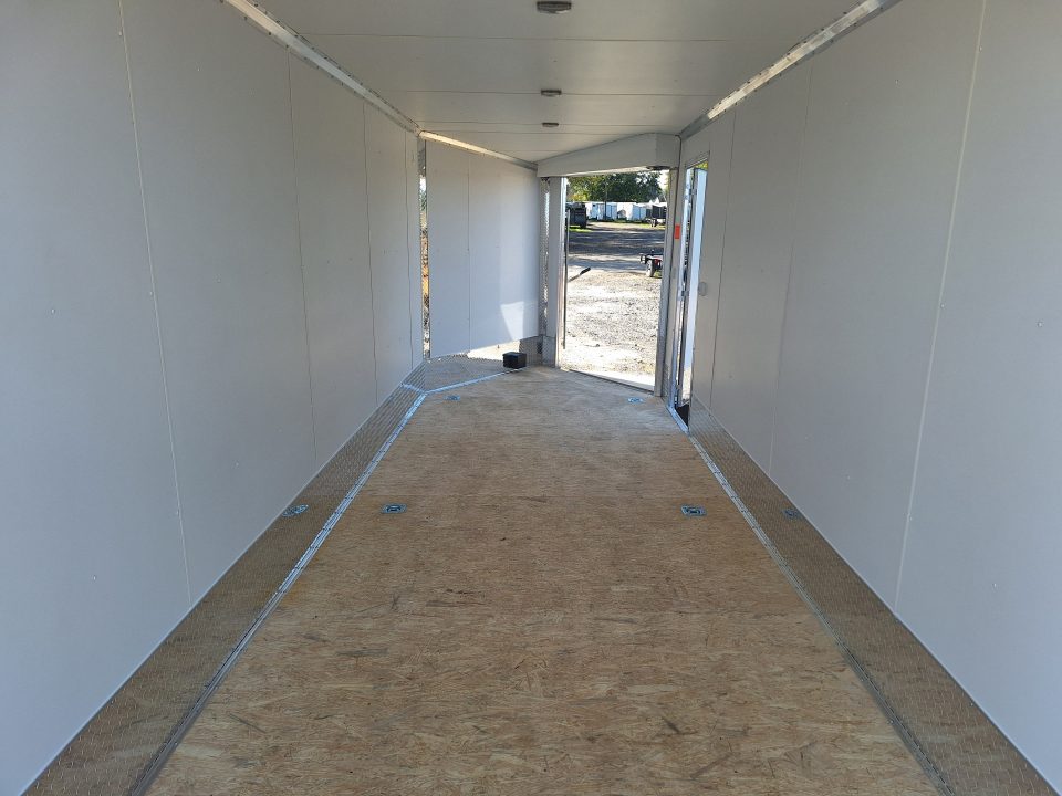 New 7X23 Stealth Trailers 3 place Snowmobile Trailer Aluminum PREMIUM