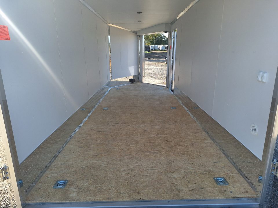 New 7X23 Stealth Trailers 3 place Snowmobile Trailer Aluminum PREMIUM