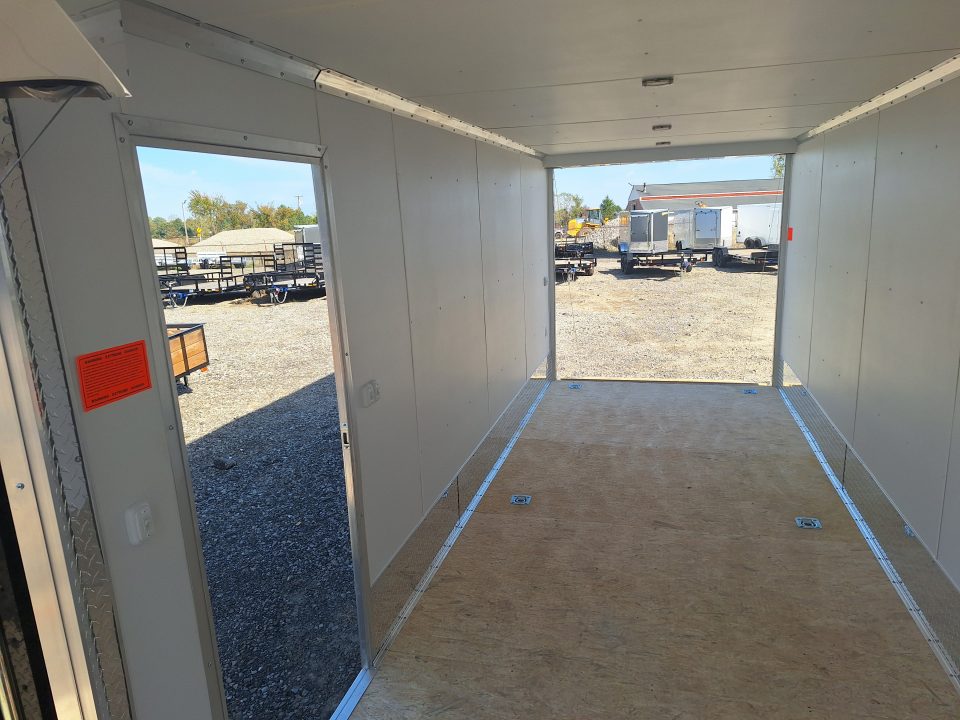New 7X23 Stealth Trailers 3 place Snowmobile Trailer Aluminum PREMIUM