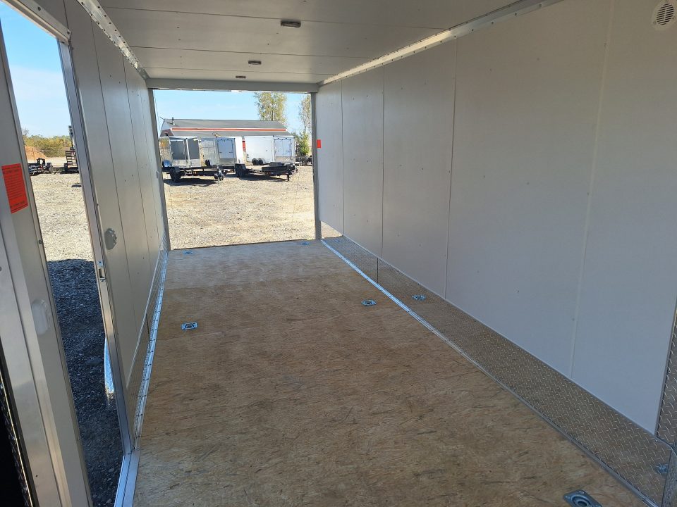 New 7X23 Stealth Trailers 3 place Snowmobile Trailer Aluminum PREMIUM