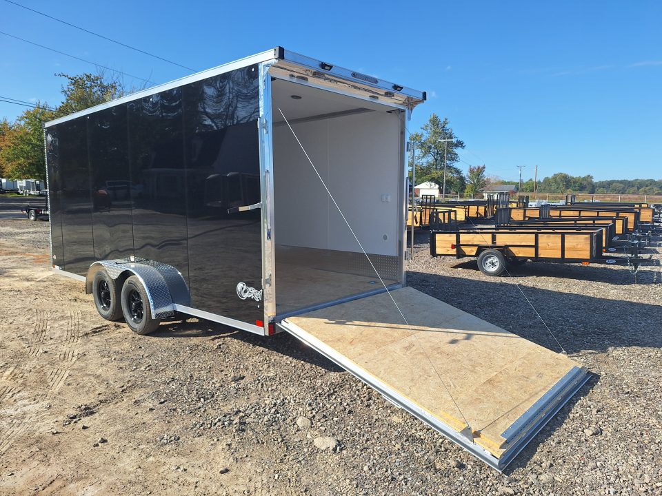 New 7X23 Stealth Trailers 3 place Snowmobile Trailer Aluminum PREMIUM