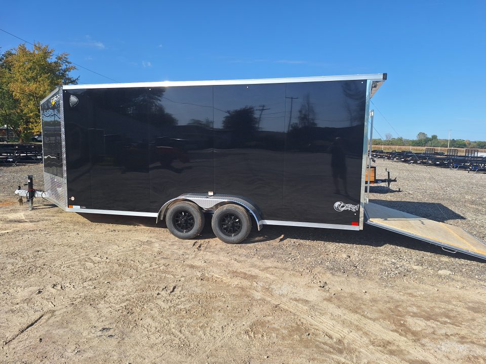 New 7X23 Stealth Trailers 3 place Snowmobile Trailer Aluminum PREMIUM