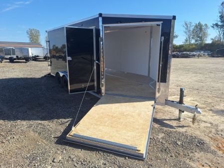 New 7X23 Stealth Trailers 3 place Snowmobile Trailer Aluminum PREMIUM
