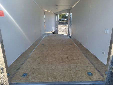 New 7X23 Stealth Trailers 3 place Snowmobile Trailer Aluminum PREMIUM