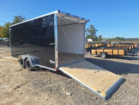New 7X23 Stealth Trailers 3 place Snowmobile Trailer Aluminum PREMIUM