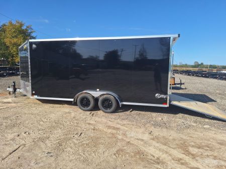 New 7X23 Stealth Trailers 3 place Snowmobile Trailer Aluminum PREMIUM