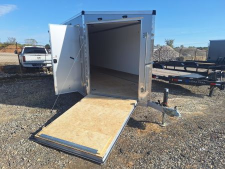 New 7X23 Stealth Trailers 3 place Snowmobile Trailer Aluminum PREMIUM
