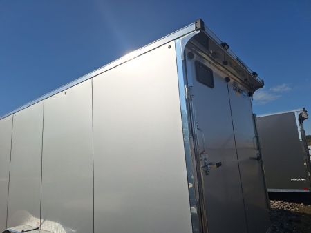 New 7X23 Stealth Trailers 3 place Snowmobile Trailer Aluminum PREMIUM