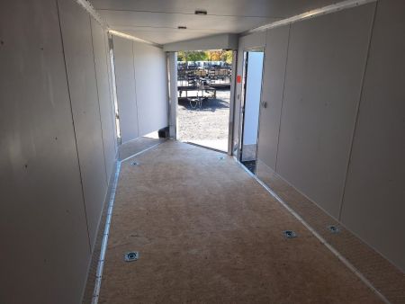 New 7X23 Stealth Trailers 3 place Snowmobile Trailer Aluminum PREMIUM