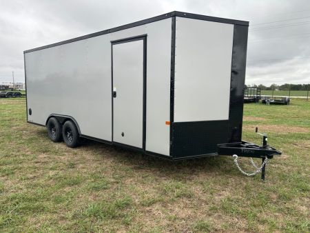 New 2027 Rock Solid 8.5x20 Tandem 10K Cargo w/ Ramp Door, 7' Interior Height, & .080 Exterior
