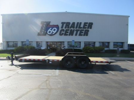 New 2027 Midsota 7 x 22 (16+6) N-TB22-154 Tilt Trailer 15.4K / 6-Foot Stationary / Toolbox / Fork Pockets