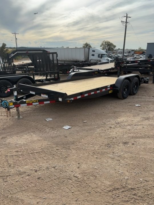 New 2027 Big Tex Trailers 7X18 TANDEM AXLE CAR HAULER 10K W/SLIDE IN RAMPS