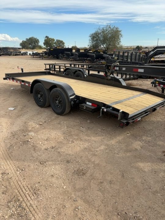 New 2027 Big Tex Trailers 7X18 TANDEM AXLE CAR HAULER 10K W/SLIDE IN RAMPS