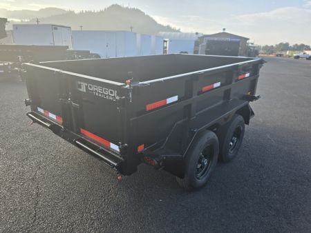 New 2027 Eagle 6X10 Loaded Dump Trailer w/ Ramps, Tarp, 110V Charger 10K GVWR
