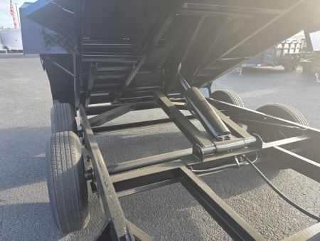 New 2027 Eagle 6X10 Loaded Dump Trailer w/ Ramps, Tarp, 110V Charger 10K GVWR