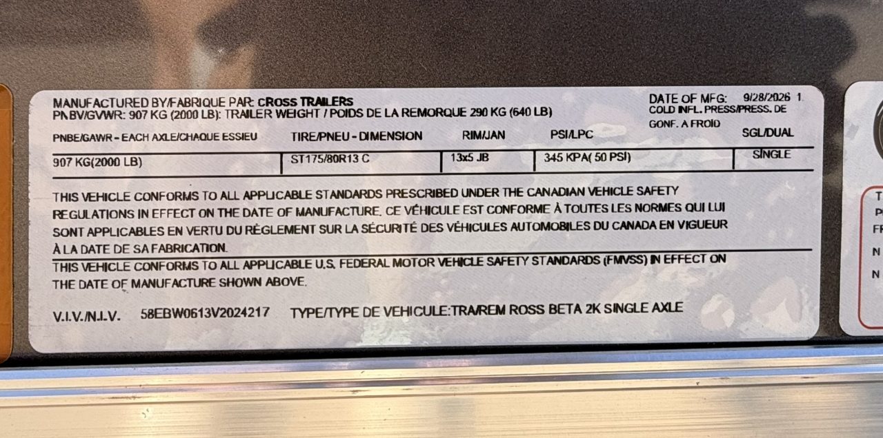 New 2027 Cross Trailers 4-6-1V Enclosed Barn Door 2K GVWR