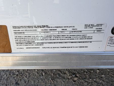 New 2027 Cross Trailers 7-16-1.5V Enclosed 7K GVWR