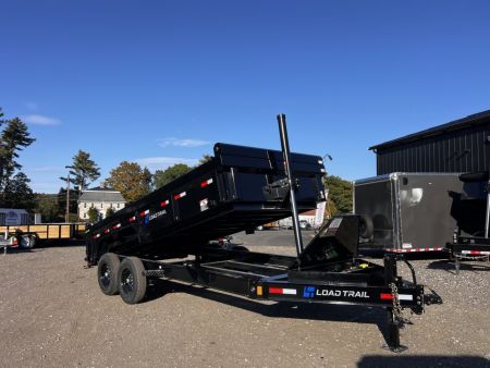 New 2027 Load Trail 7x16 Dump Trailer-HD/ Telescopic Cylinder / 24  Sides / 8  I beam frame/ Tarp kit & Ramps - 14k GVW