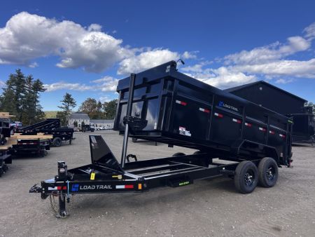 New 2027 Load Trail 7x16 Dump Trailer-HD /Telescopic Cylinder/ 4' High Sides/ 8  I beam frame/ Tarp kit & Ramps - 14k GVW