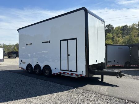 New 2027 Haulmark EDGE 24 Stacker Race Trailer, Finished Race Interior, 21K GVWR, Lift