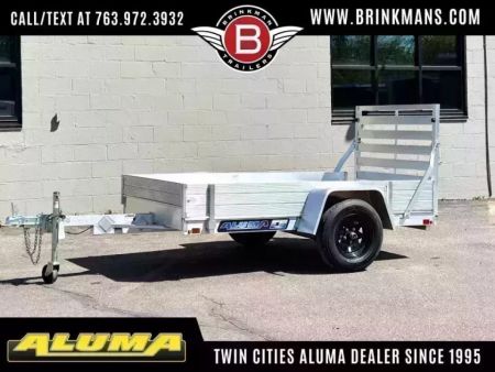 New Aluma 54x8 Utility Trailer with Full Ramp & 12  Side Kit