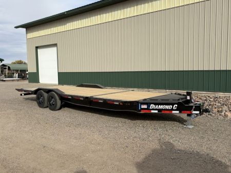 New 2027 24' 18K Diamond C - 102  Wide Tilt Trailer - ABS Brakes
