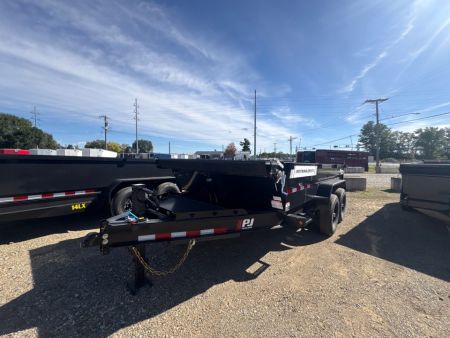 New 2027 PJ 14FT DT1 15.4K - GVWR | Telescopic Dump Trailer