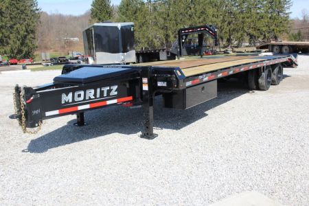 New 2027 Moritz FDPH DT 25' + 5' - Pintle Ring Deckover Equipment Trailer - 25900# GVW