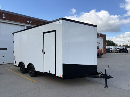 New 2027 United Trailers UJ 8.5'X16' WEDGE NOSE RAMP DOOR Cargo / Enclosed Trailer